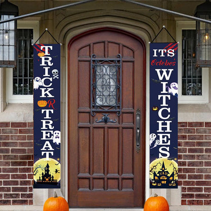 Halloween Couplet Banner Background Indoor Home Party Decoration