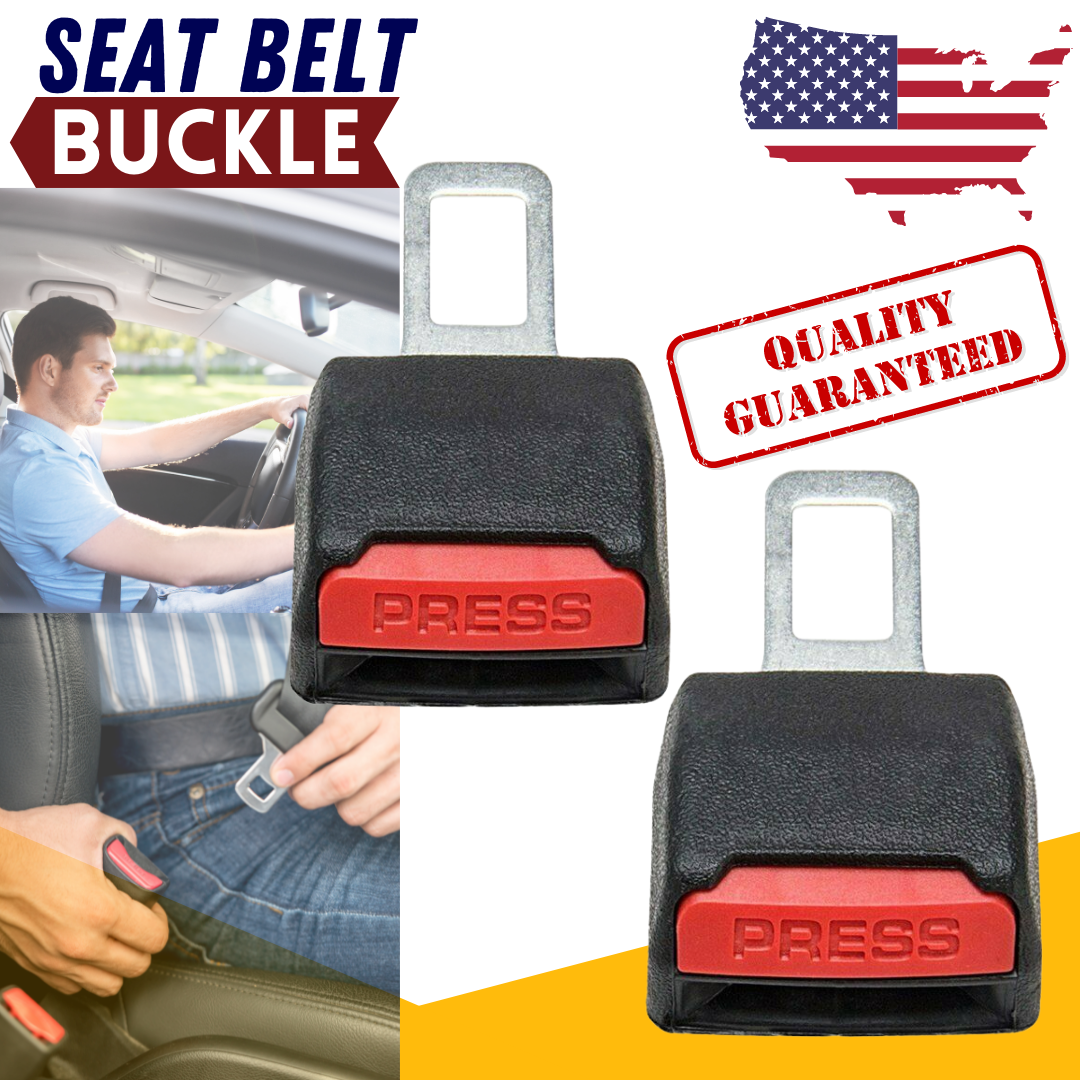 Universal Car Seat Belt Buckle Extension Extender Clip Auto Alarm Stopper Seat Adapter 2pcs