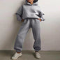 Women's Casual Hooded Sweater Two-piece Suit Clothes Hoodie Tracksuit