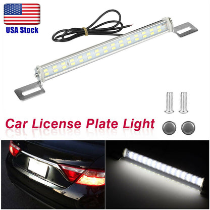 Universal License Plate LED Lamp Back Light Bar For Car SUV Truck RV 6000K White